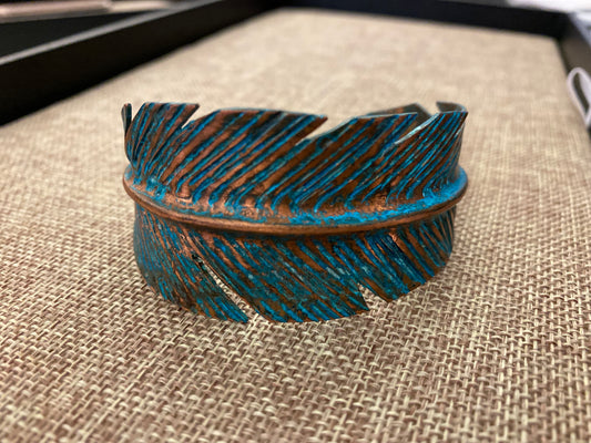 Copper Feather Bracelet