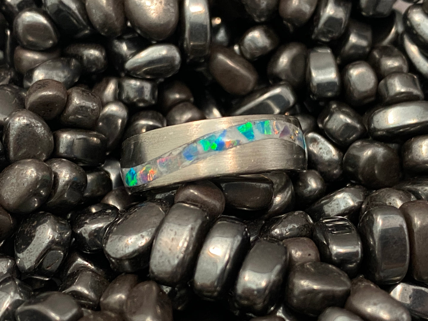 Titanium S-wave Ring