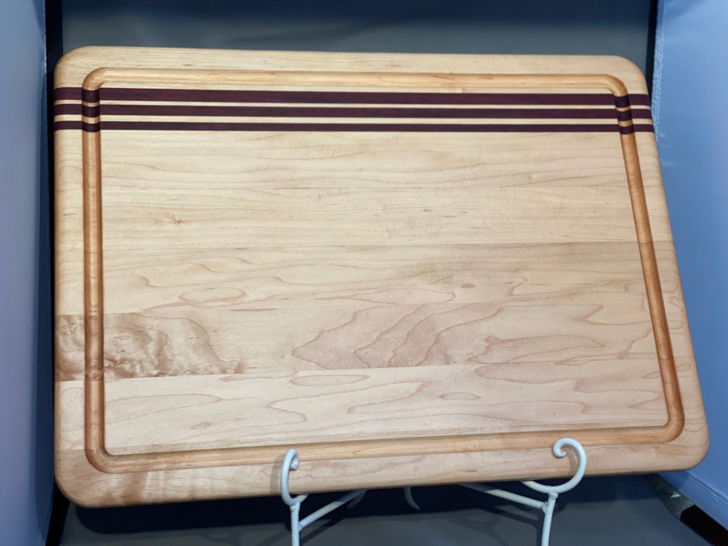 Maple and Purple Heart Cutting Board